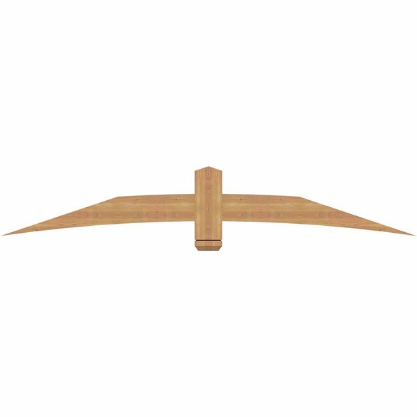 Ekena Millwork Bellingham Timber Gable Bracket, Western Red Cedar, 84"W x 14"H x 1 1/2"D x 5 1/2"F, 4/12 Pitch GBW084X14X0206BEL00SWR - main